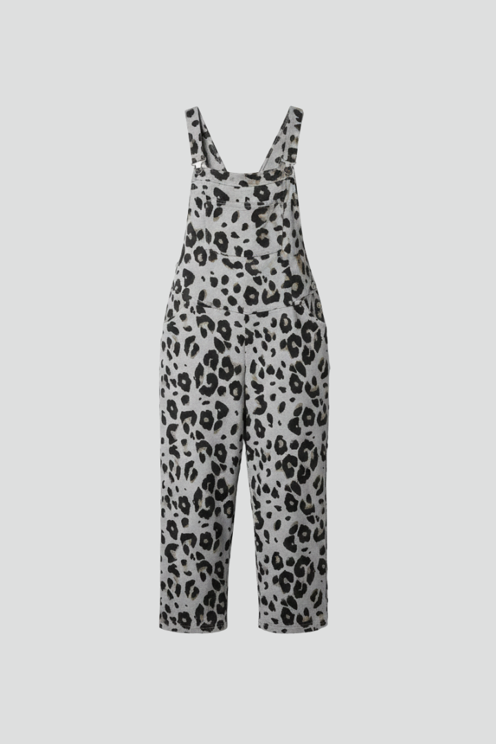 Damejumpsuit med Scoop Udskæring og Med print Overflade