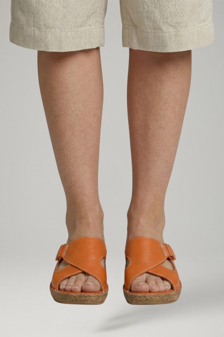 Dame Orthopaedic Sandaler med Justerbar Remme og Flat Sole