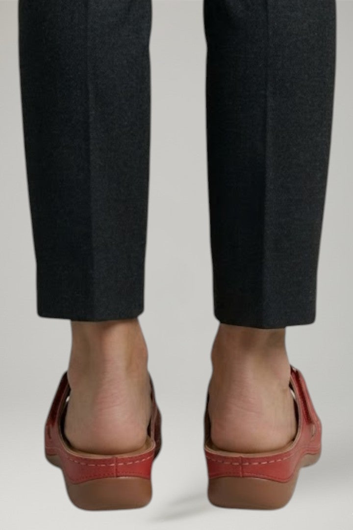 Dame Orthopaedic Sandaler med Open Tå og Contoured Fodbund
