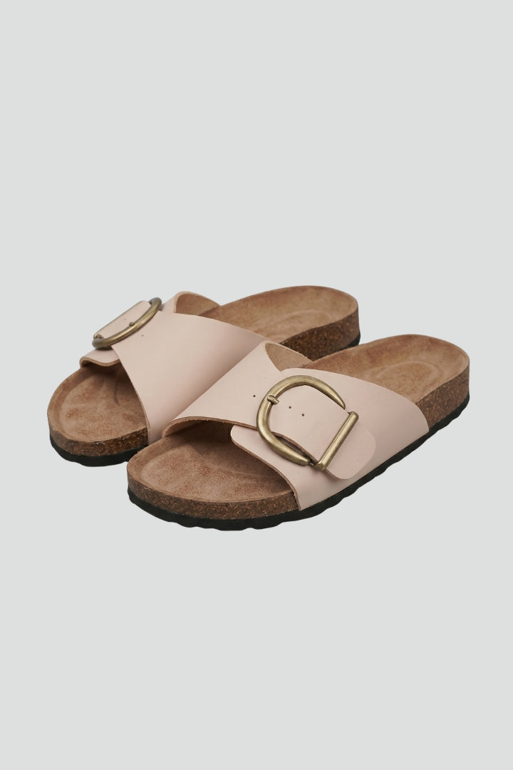 Dame Sandaler med Buckle Lukning og Struktureret Sole