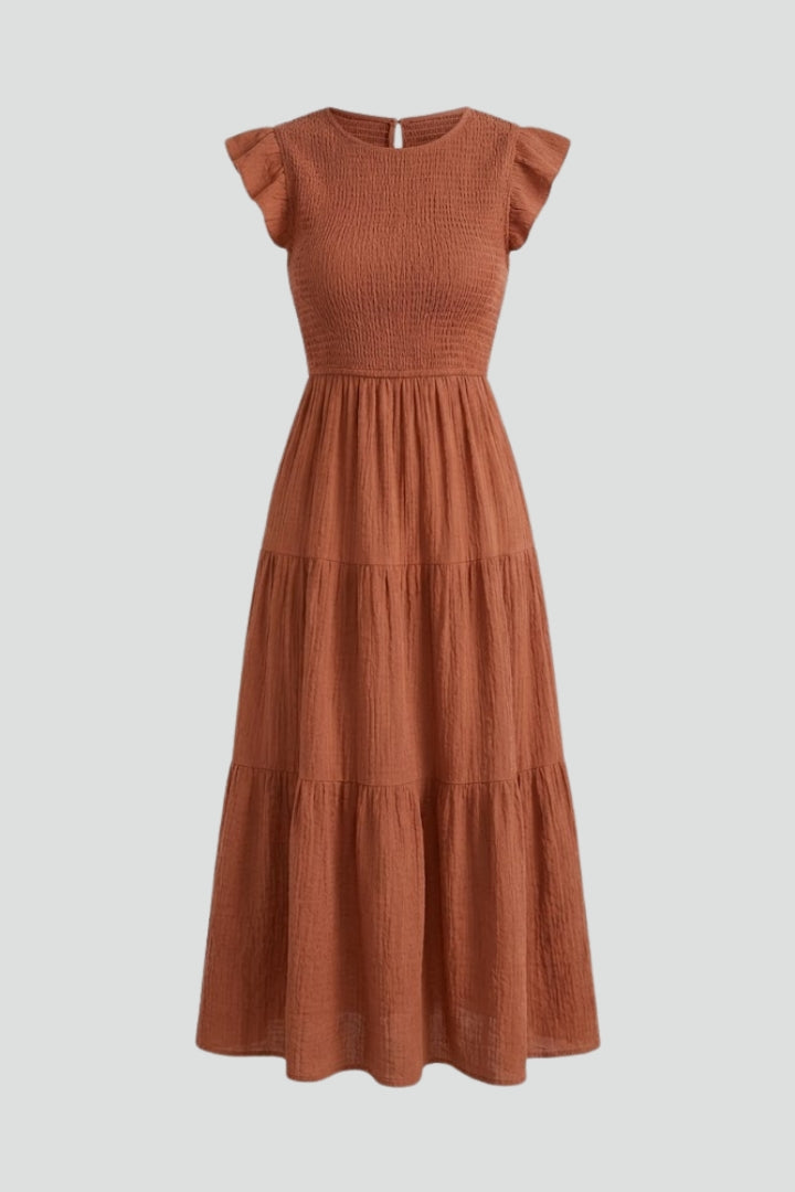 Dame I lag Off-shoulder Kjole med Lange ærmer