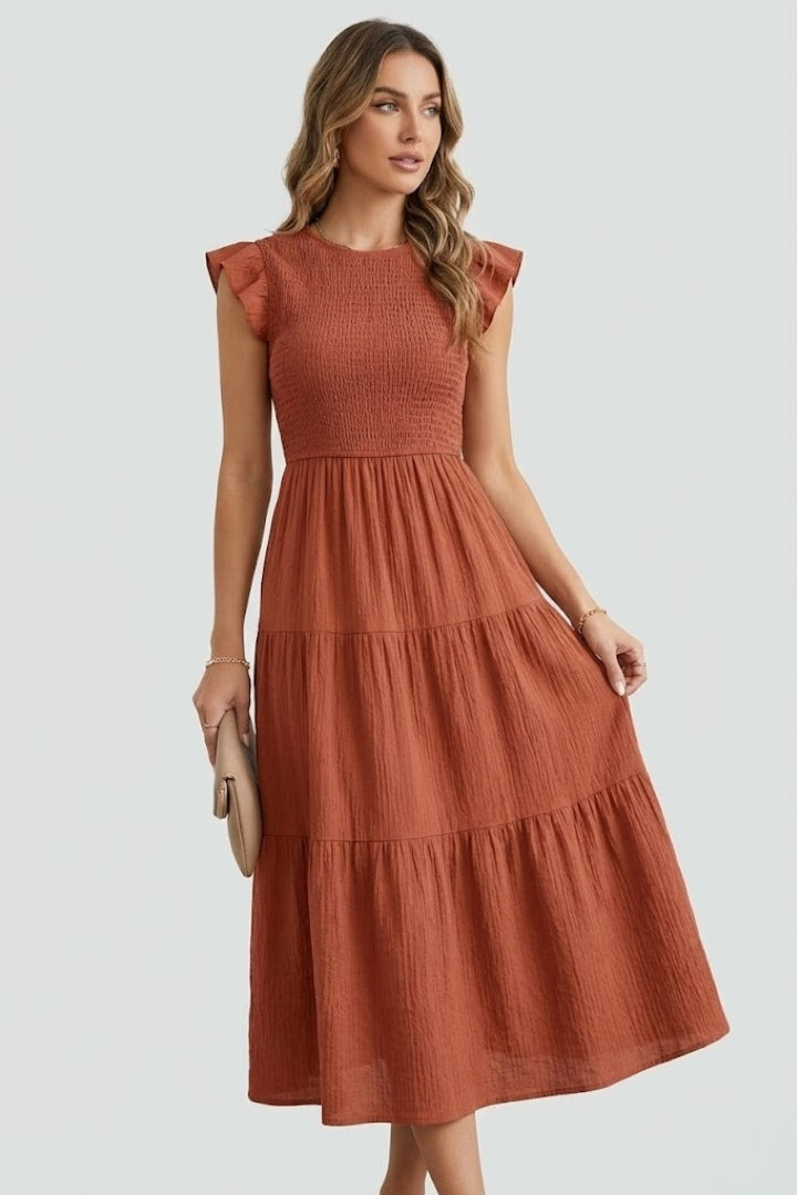 Dame I lag Off-shoulder Kjole med Lange ærmer