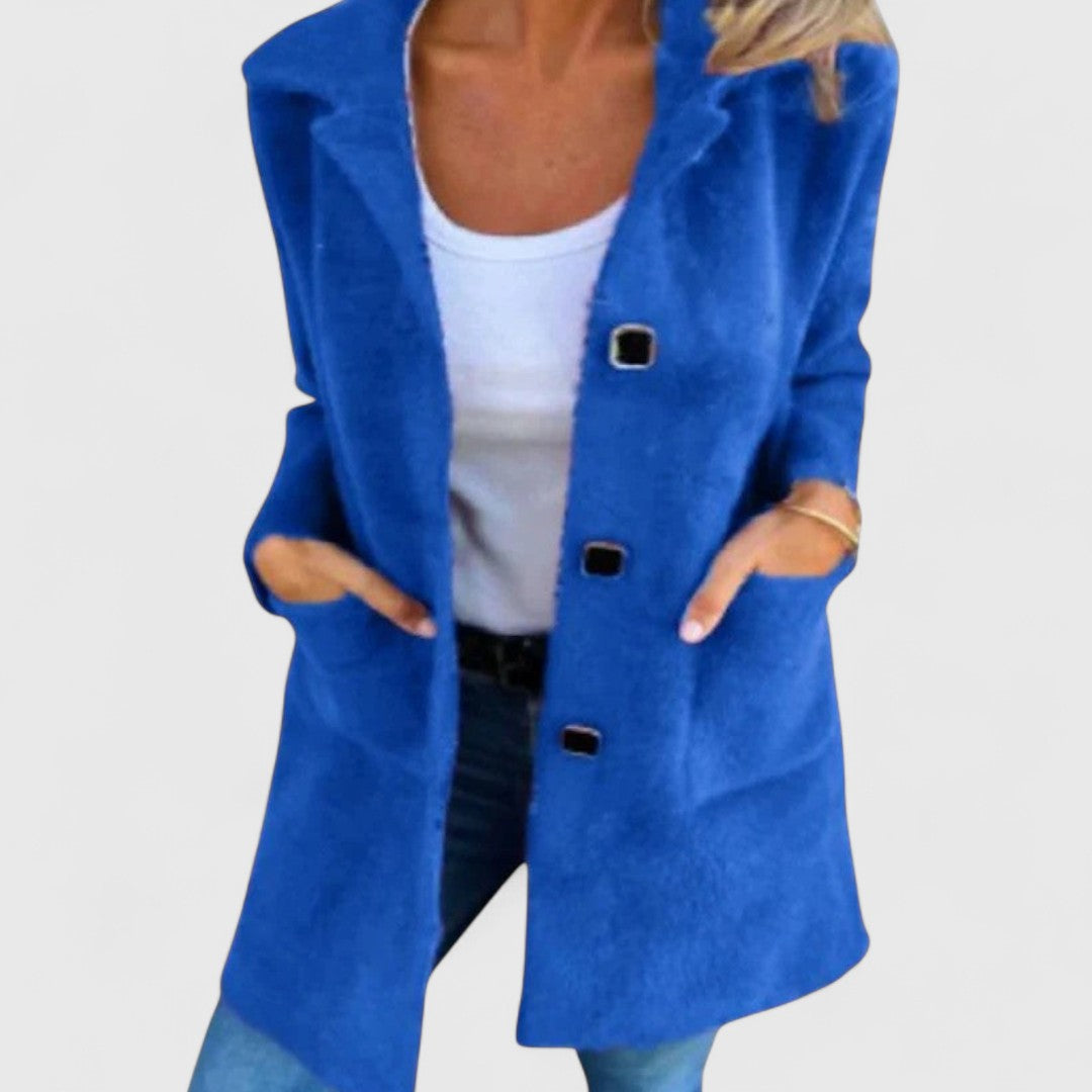 Emberlyn | Women's Coat for Fall and Winter in Blue