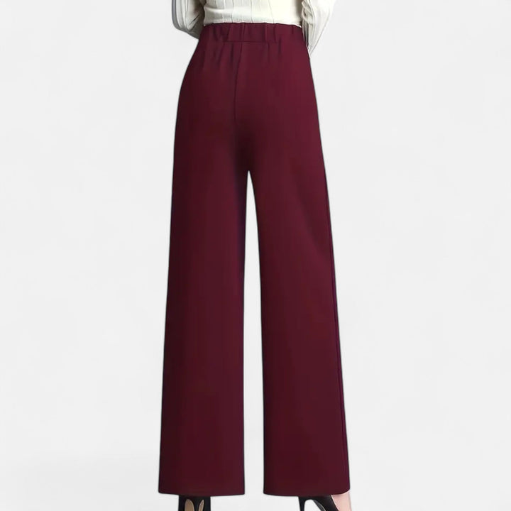 Doriane | Women's High-Waist Wide-Leg Trousers