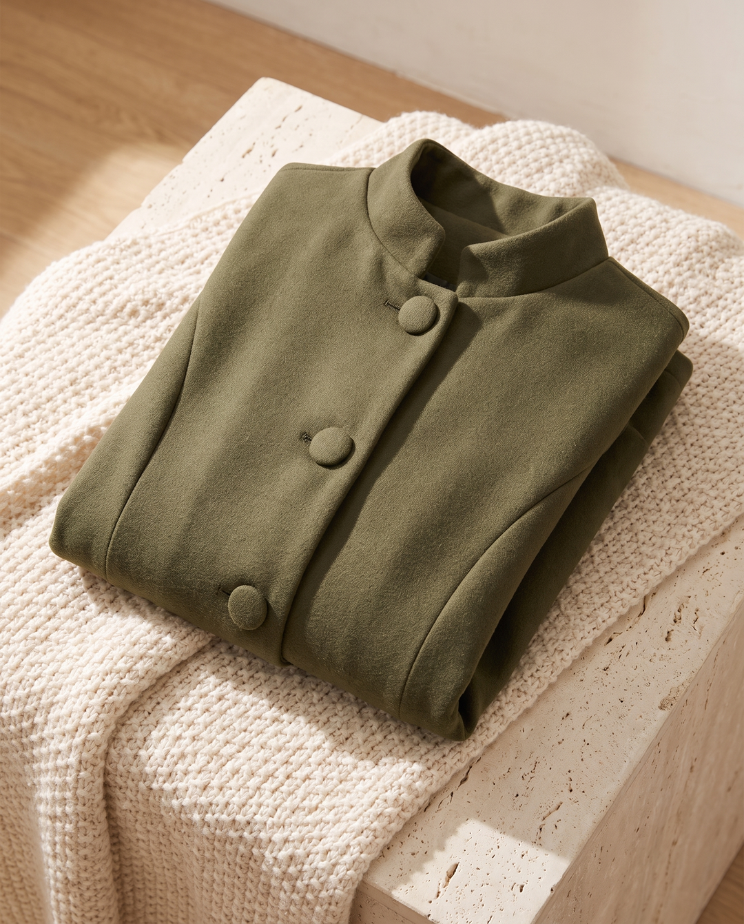 Ffion | Women's Button-Front Jacket for Layering