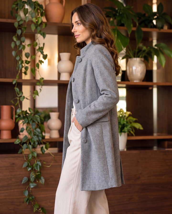 Ffion | Women's Button-Front Jacket for Layering