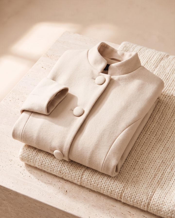Ffion | Women's Button-Front Jacket for Layering