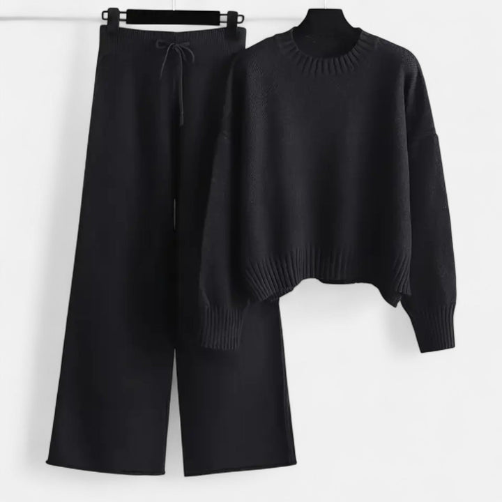 Felicienne | Women's Knit Sweater & Wide-Leg Trouser Set