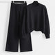 Felicienne | Women's Knit Sweater & Wide-Leg Trouser Set