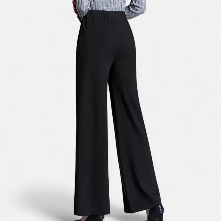 Doriane | Women's High-Waist Wide-Leg Trousers