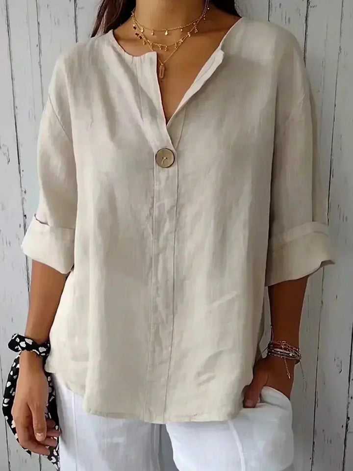 Zamma | Women's Relaxed V-Neck Top