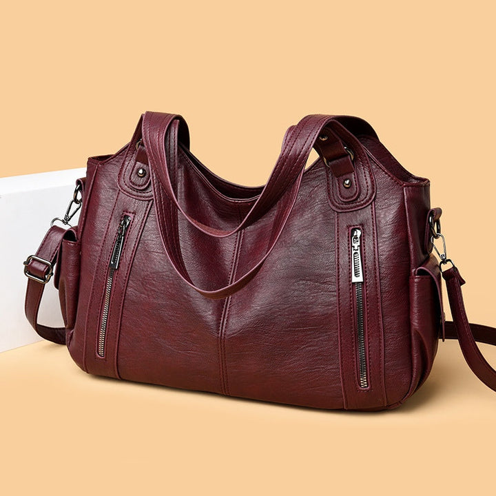 Brunella | Women's Zip-Up Leather Hobo Bag