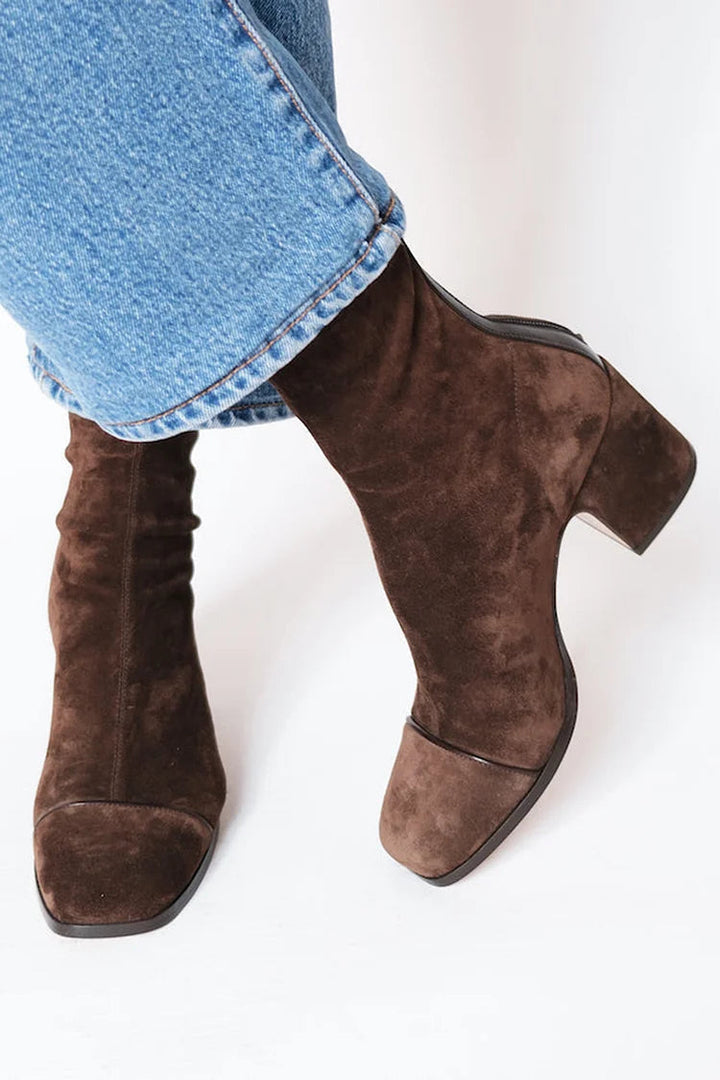 Marchesa | Women's Square Toe Block Heel Boots