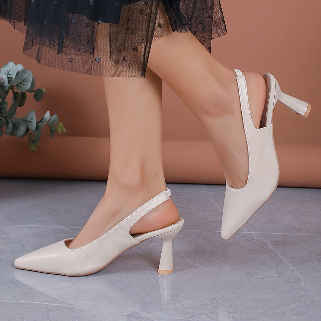 Ombeline Pointed-Toe Slingback Heels - image 5