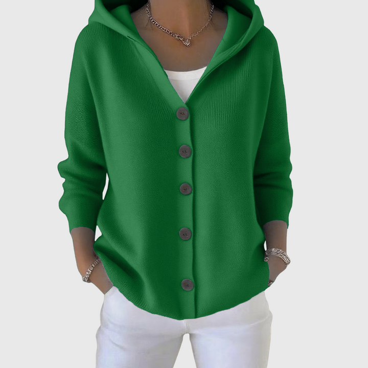 Pippa | Women's Button-Up Hooded Cardigan