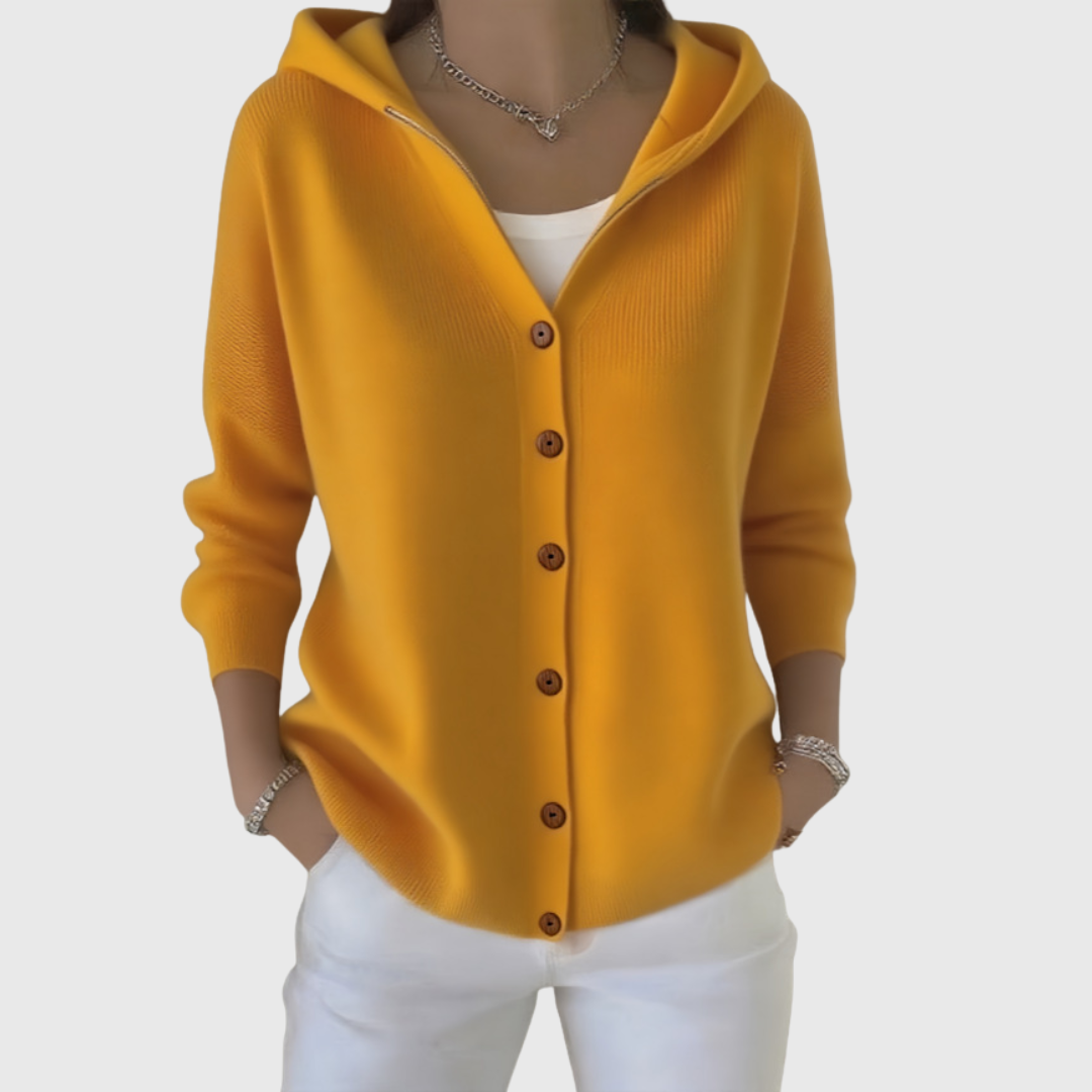 Pippa | Women's Button-Up Hooded Cardigan