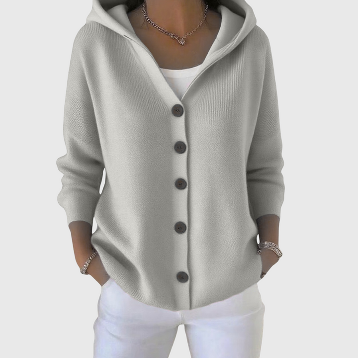 Pippa | Women's Button-Up Hooded Cardigan