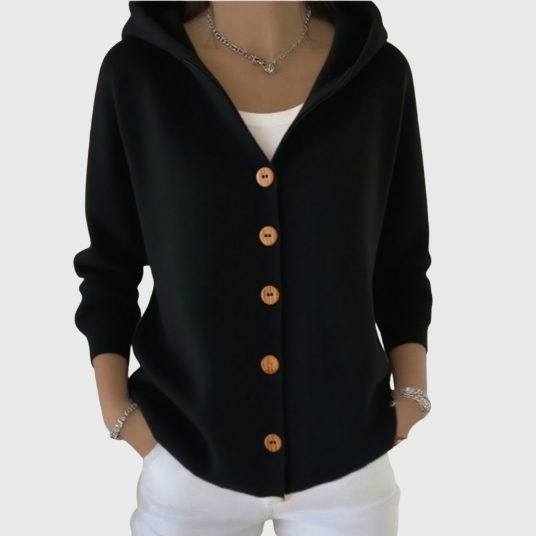 Pippa | Women's Button-Up Hooded Cardigan
