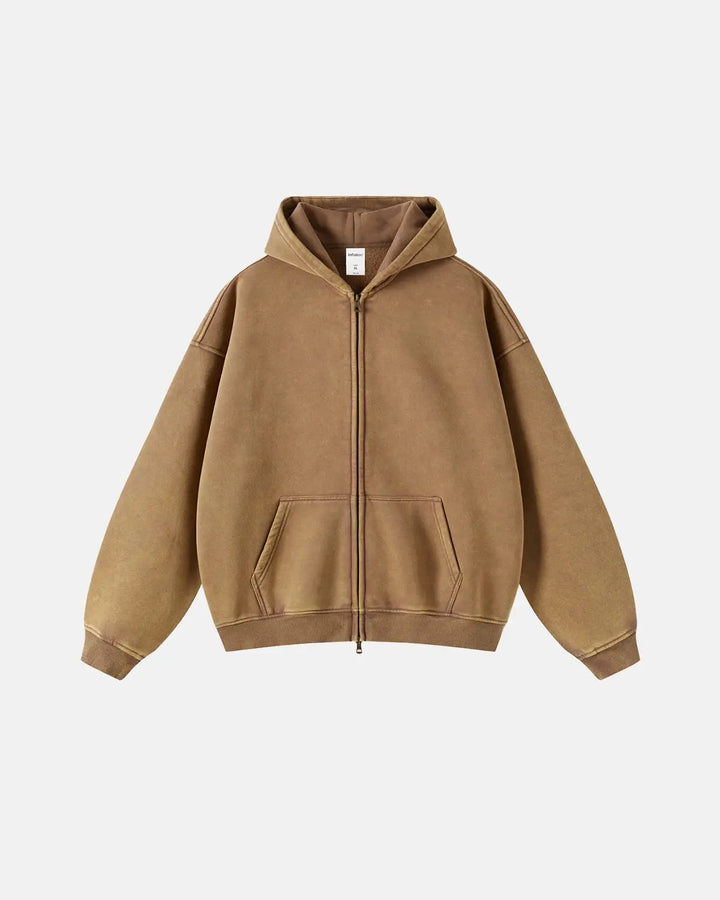 Barnabas | Men's Washed Zip-Up Hoodie