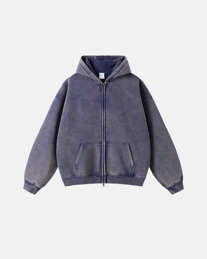 Barnabas | Men's Washed Zip-Up Hoodie