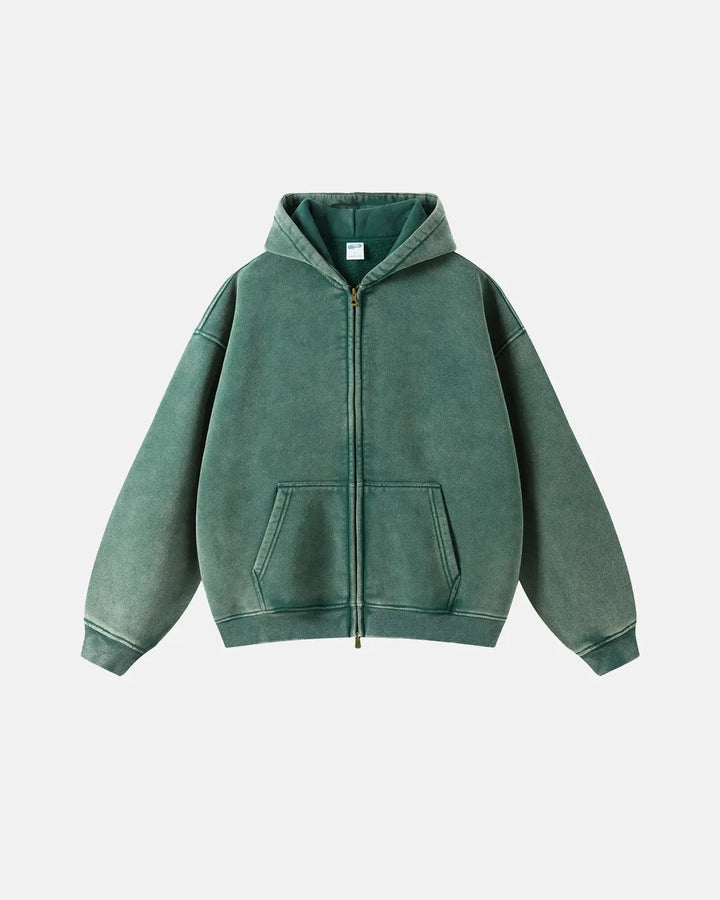 Barnabas | Men's Washed Zip-Up Hoodie