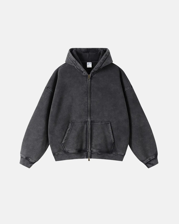 Barnabas | Men's Washed Zip-Up Hoodie
