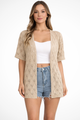 Arabella | Women's Ribbed Longline Cardigan for Everyday Wear in Khaki