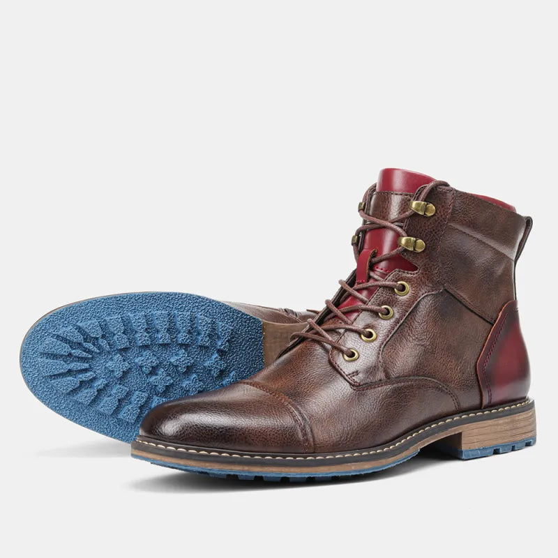 Blake | Men's Zip And Lace Leather Boots image 6