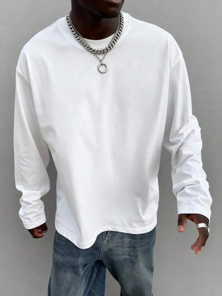 Petronella | Women's Crew Neck Long-Sleeve Top for Everyday Wear