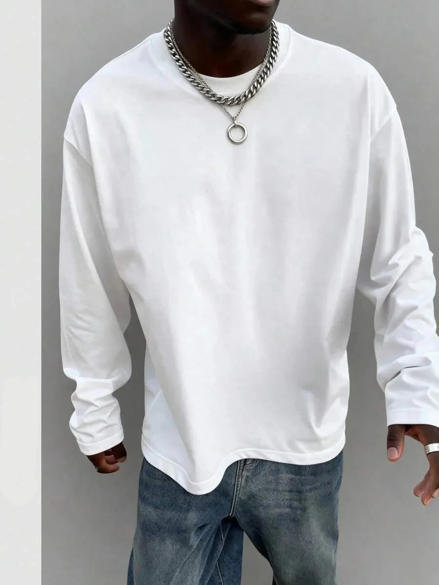 Petronella | Women's Crew Neck Long-Sleeve Top for Everyday Wear