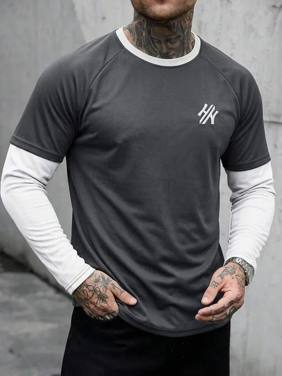 Morwen | Women's Script Print Long-Sleeve Top for Everyday Wear