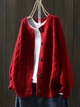 Karin | Women's Cable Knit Crew Neck Cardigan