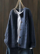 Karin | Women's Cable Knit Crew Neck Cardigan