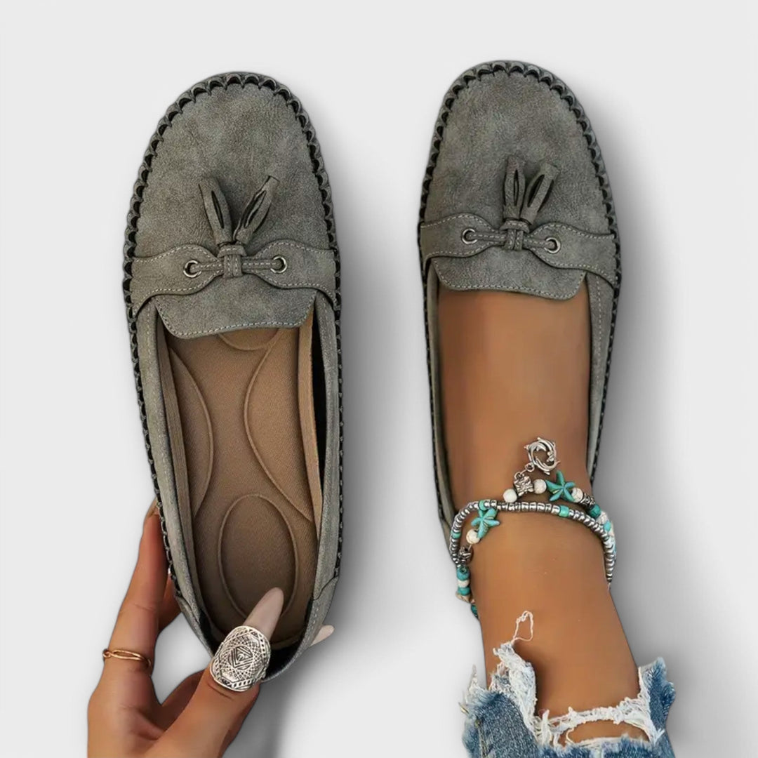 Damen Komfort-Loafer – Stützende, gepolsterte Slip-On Flats für jeden Tag