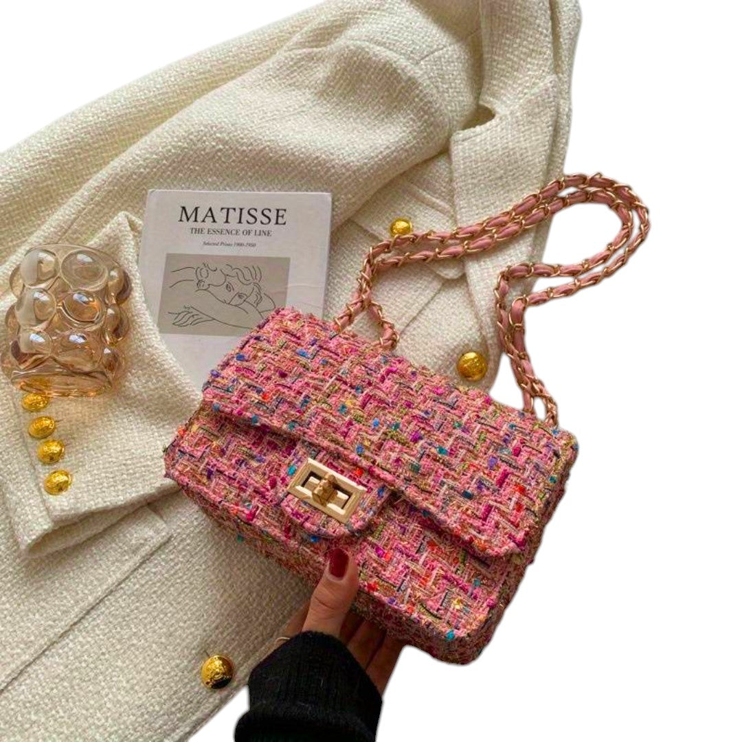 Philippina | Women's Tweed Chain Shoulder Bag