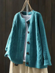 Karin | Women's Cable Knit Crew Neck Cardigan