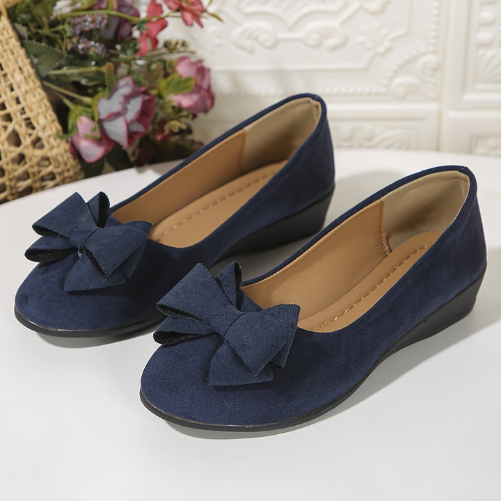 Women's Orthopedic Comfort Flat Bow-Detail Walking Shoes for Travel — view 28