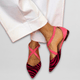 Women's Cushioned Lightweight Cross-Strap Strappy Ballet Flats for Commuting — view 4