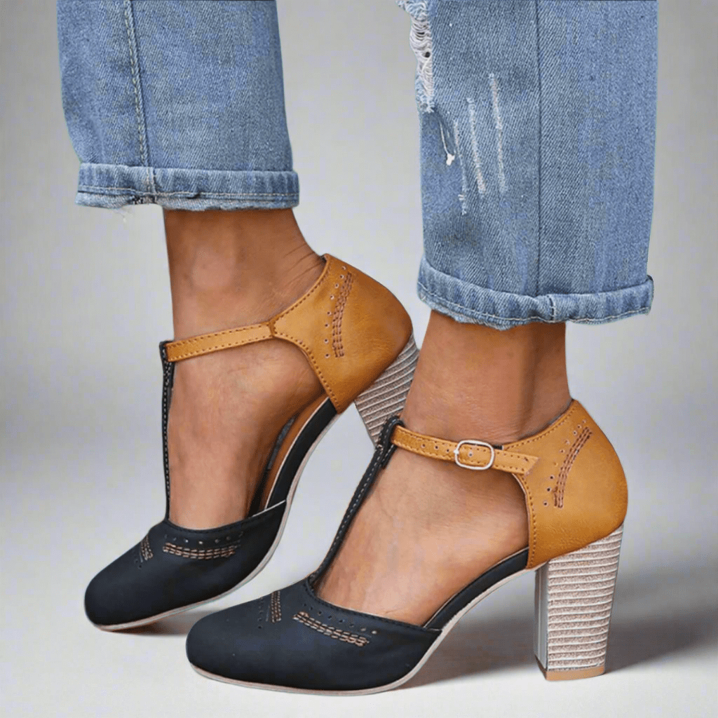 Clarisse | Women's T-Bar Block Heel Dress Shoes image 1