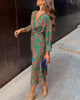 Women's A-Line V-Neck Maxi Dress for Wedding Guests — view 2