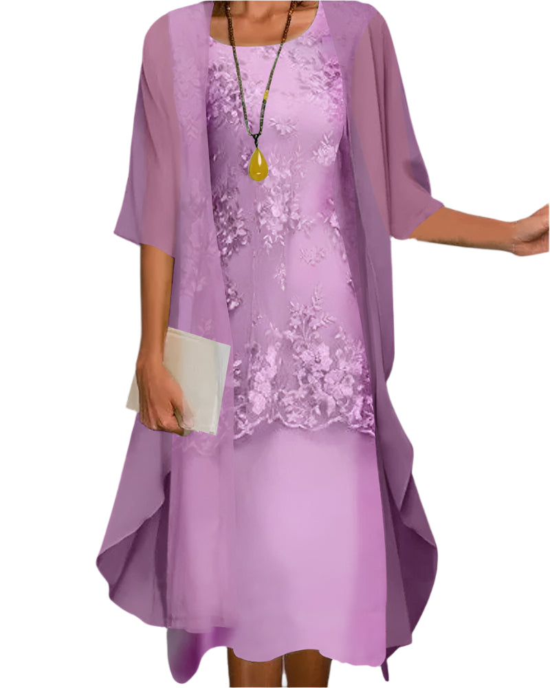 Women's Relaxed-Fit Midi Dress for Wedding Guests — view 3