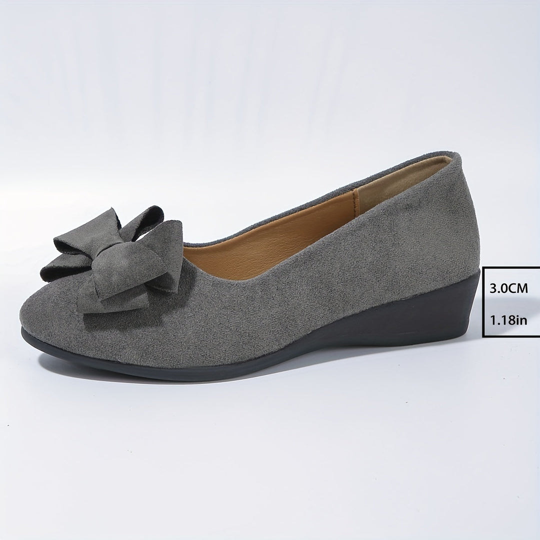 Women's Orthopedic Comfort Flat Bow-Detail Walking Shoes for Travel — view 14