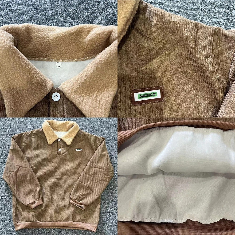 Fitzgerald | Men's Fleece Collar Ribbed Polo Sweater