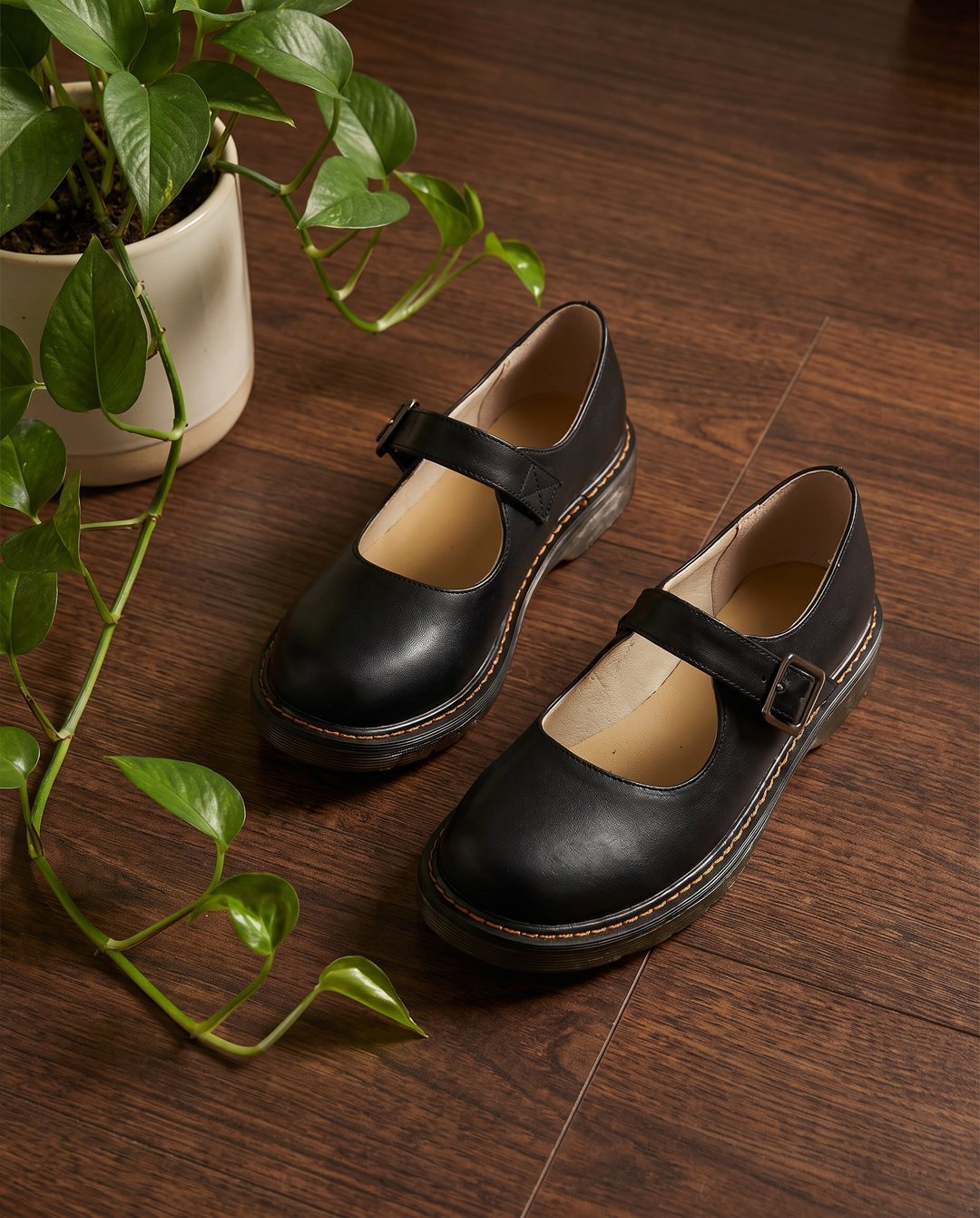 Lena | Women's Buckled Mary Jane Shoes - studio product shot