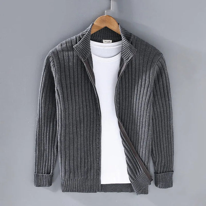 Wilhelmine | Women's Ribbed Jumper for Everyday Wear in Grey