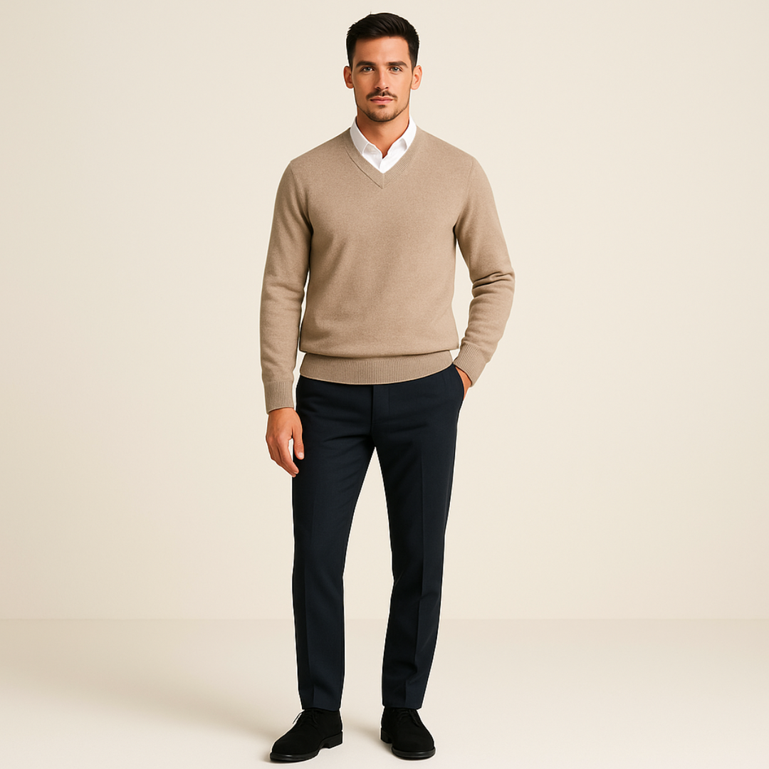Carlos | Men's V-Neck Sweater