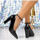 Rafaela Patent Block-Heel Pumps with Ankle Strap - image 1