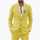 Herren-Leinenanzug – Zweiteiliges Set mit einreihigem Blazer & Hose für Sommer und Urlaub
