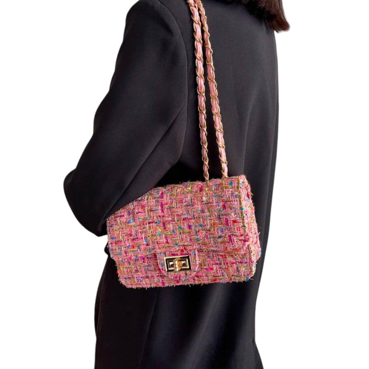 Philippina | Women's Tweed Chain Shoulder Bag