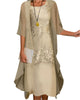 Women's Relaxed-Fit Midi Dress for Wedding Guests — view 2
